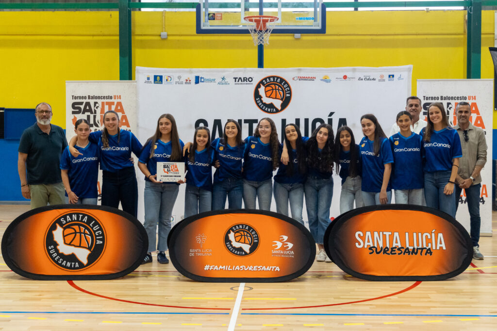 Equipo preinfantil del Club Baloncesto Gran Canaria en el III Torneo U14 Santa Lucía.