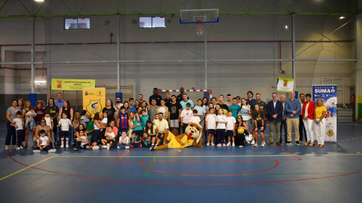 Participantes del Proyecto Suma del CB Gran Canaria en un evento en Arucas.