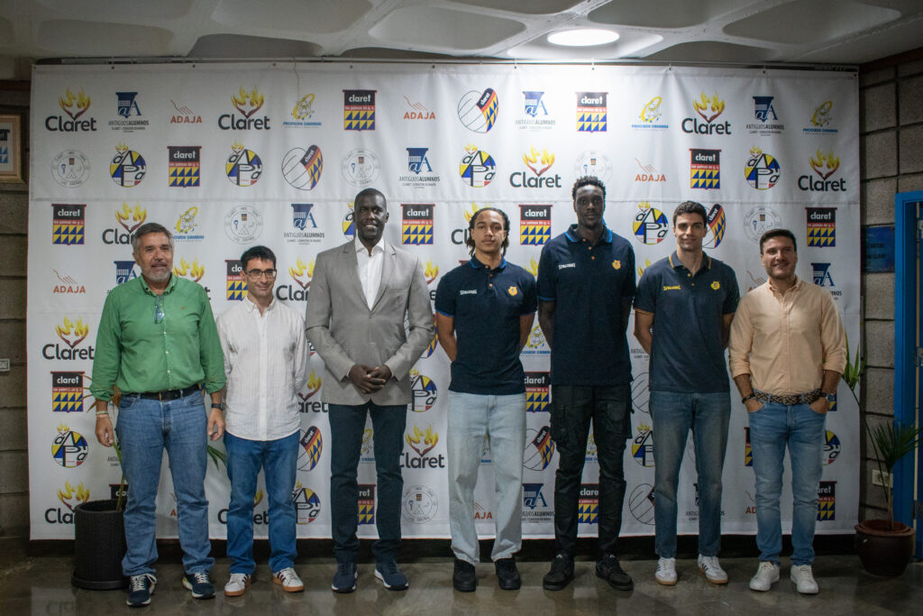 Evento en el Colegio Claret con representantes del Club Baloncesto Gran Canaria.