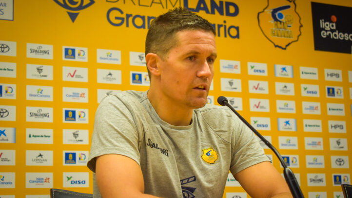 Jaka Lakovic en rueda de prensa sobre el partido contra BAXI Manresa.