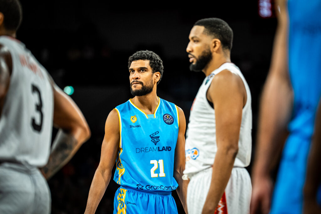 Louis Labeyrie en el último encuentro ante Le Mans Sarthe Basket.