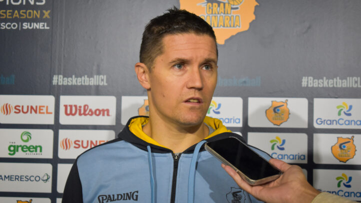 Jaka Lakovic habla en la previa del partido ante SL Benfica.