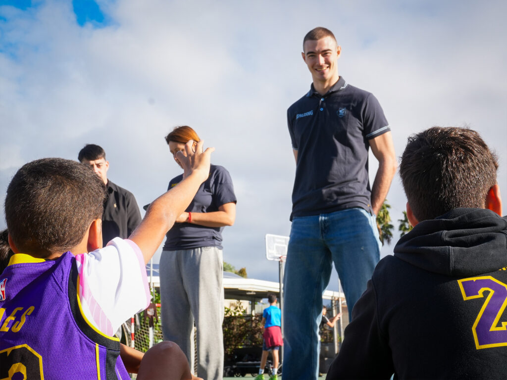 Ziga Samar, en el Clinic de Navidad.