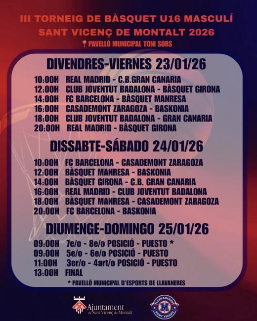 Imagen del torneo Sant Vicenç de Montalt 2026.