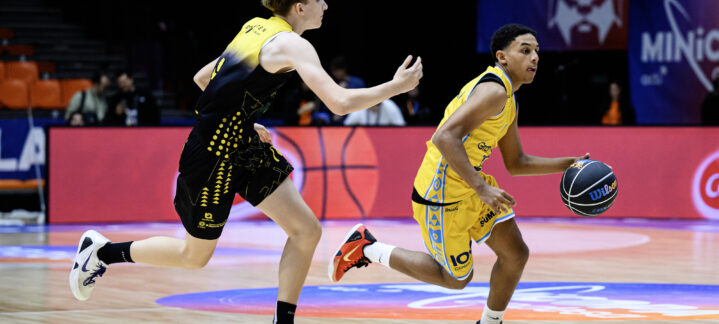Dariel Feliz, jugador del Tirma Gran Canaria, en Minicopa Endesa