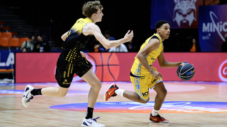 Dariel Feliz, jugador del Tirma Gran Canaria, en Minicopa Endesa