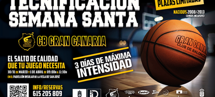 Imagen de cartel de Tecnificación Semana Santa.