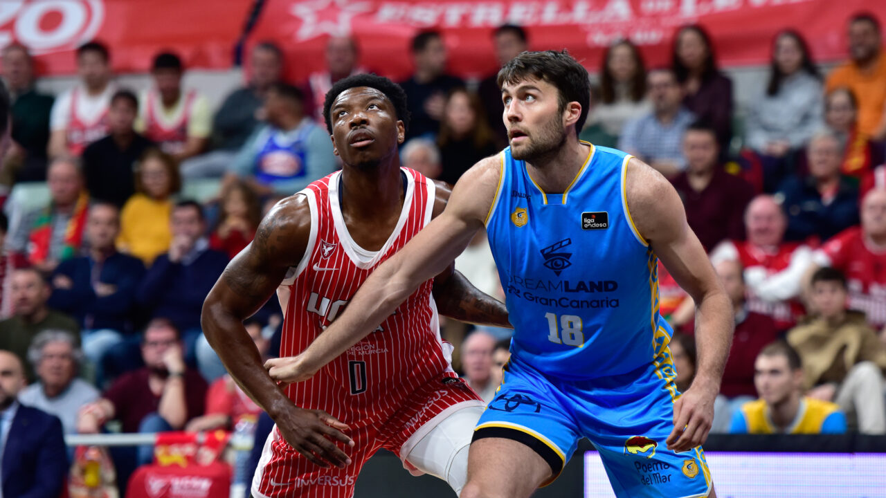 Imagen de partido ante UCAM Murcia.