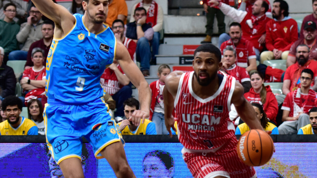 Imagen de partido ante UCAM Murcia.