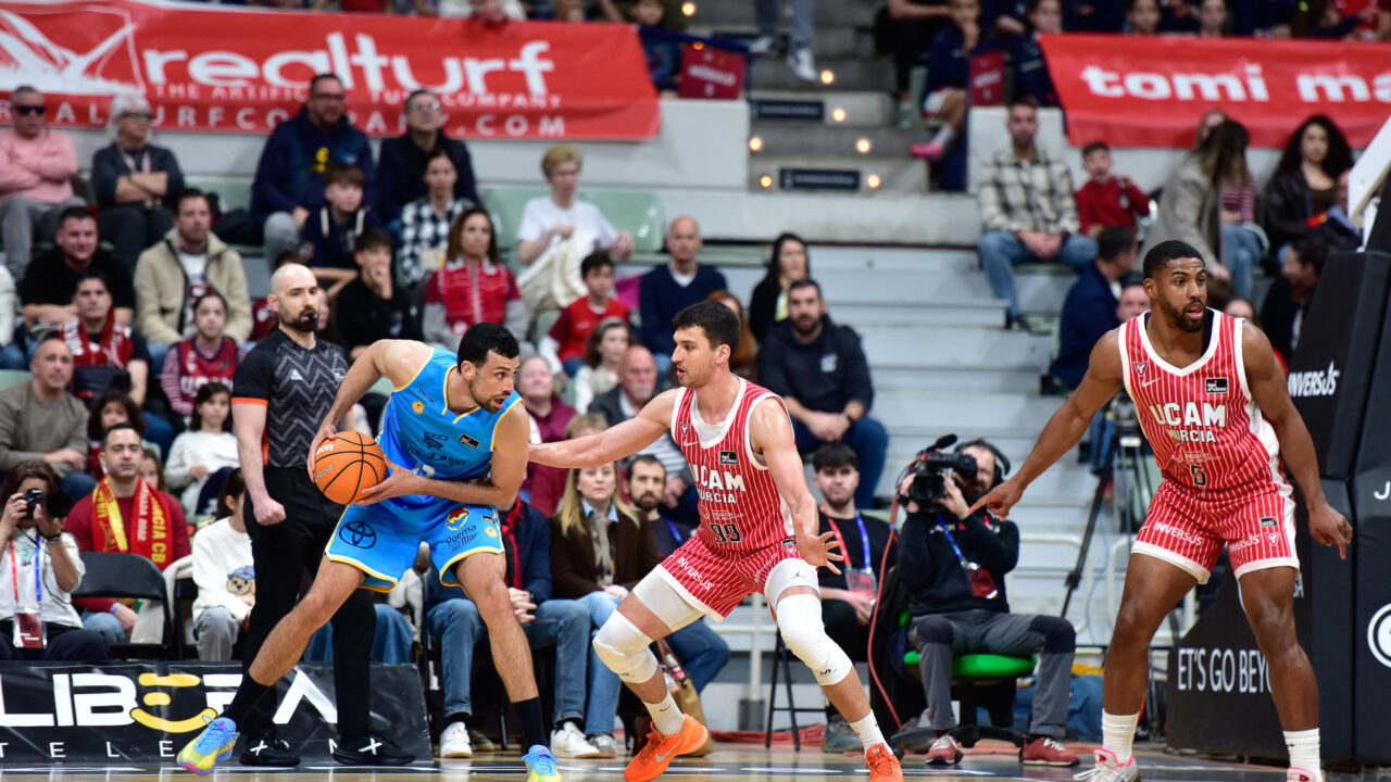 Imagen de partido ante UCAM Murcia.