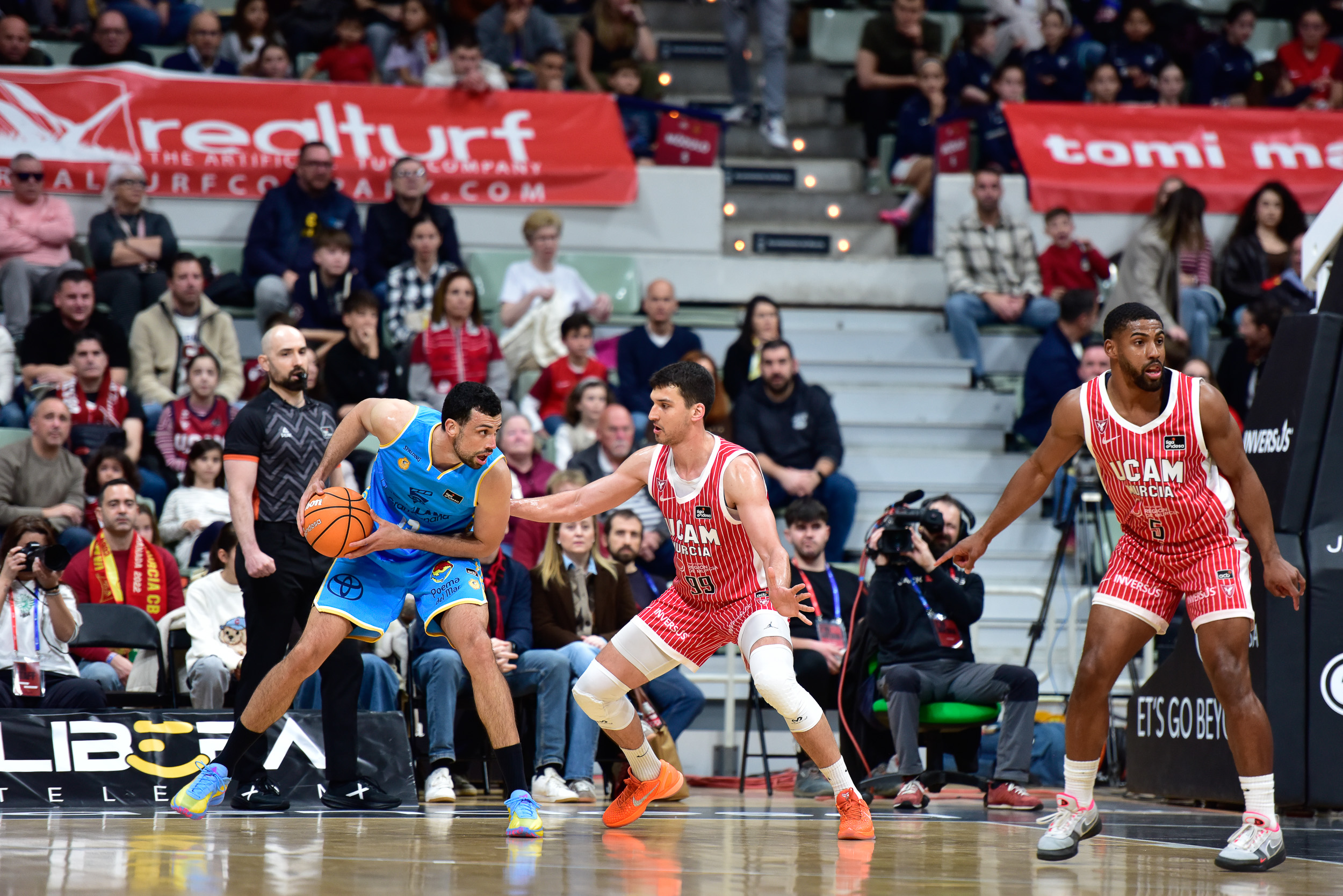 Imagen de partido ante UCAM Murcia.