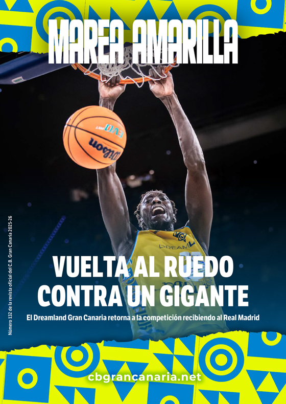 Portada del número 132 de la Revista Marea Amarilla, temporada 2025-2026