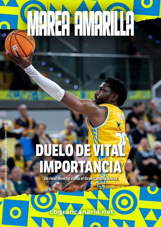 Portada del número 134 de la Revista Marea Amarilla, temporada 2025-2026