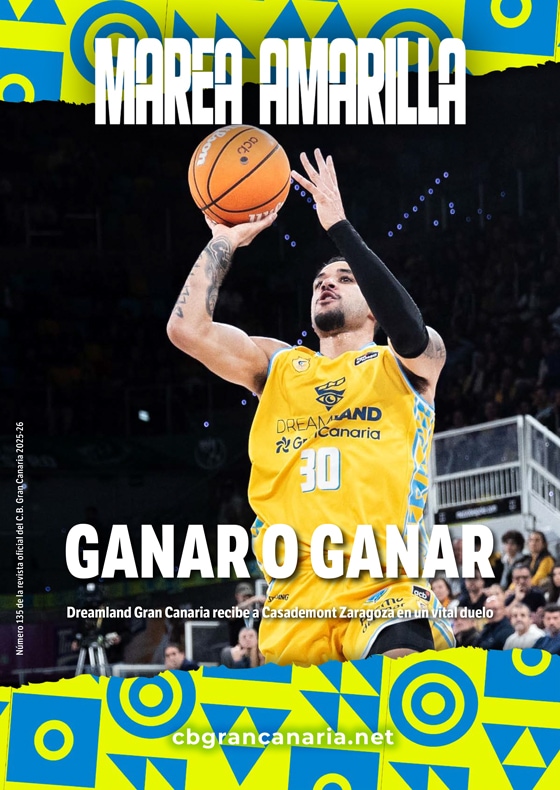 Portada del número 135 de la Revista Marea Amarilla, temporada 2025-2026