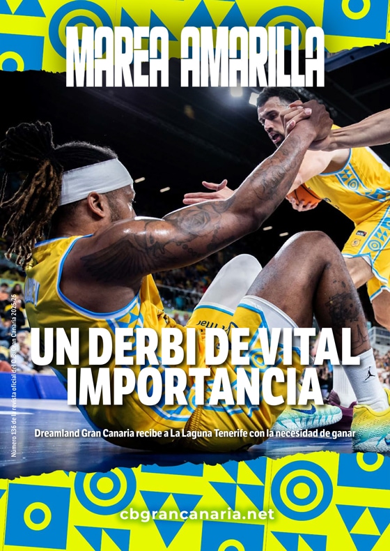 Portada del número 136 de la Revista Marea Amarilla, temporada 2025-2026
