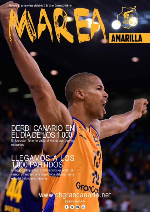 Portada del número 30 de la Revista Marea Amarilla, temporada 2018-2019