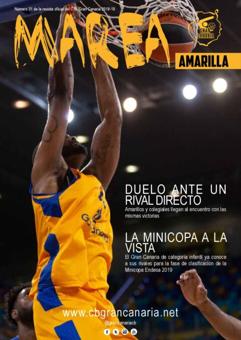 Portada del número 31 de la Revista Marea Amarilla, temporada 2018-2019