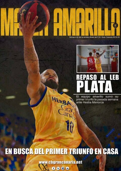 Portada del número 42 de la Revista Marea Amarilla, temporada 2019-2020