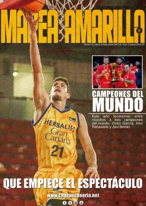 Portada del número 41 de la Revista Marea Amarilla, temporada 2019-2020
