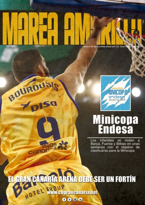 Portada del número 44 de la Revista Marea Amarilla, temporada 2019-2020