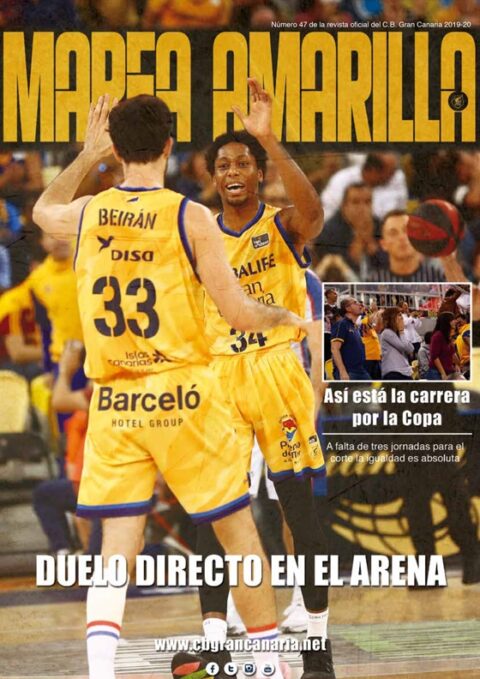 Portada del número 47 de la Revista Marea Amarilla, temporada 2019-2020