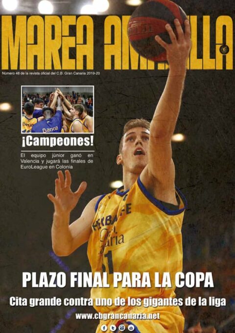 Portada del número 48 de la Revista Marea Amarilla, temporada 2019-2020