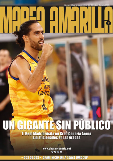 Portada del número 52 de la Revista Marea Amarilla, temporada 2020-2021
