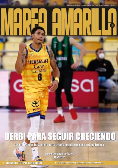 Portada del número 58 de la Revista Marea Amarilla, temporada 2020-2021