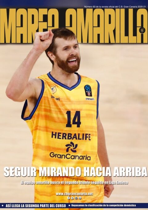 Portada del número 60 de la Revista Marea Amarilla, temporada 2020-2021
