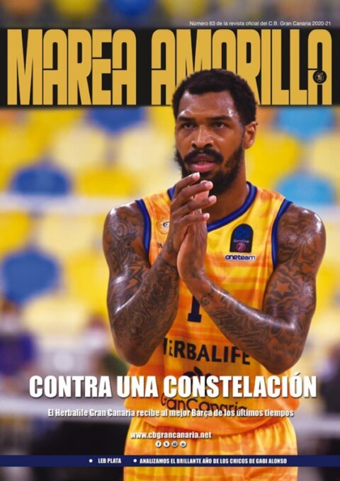 Portada del número 63 de la Revista Marea Amarilla, temporada 2020-2021