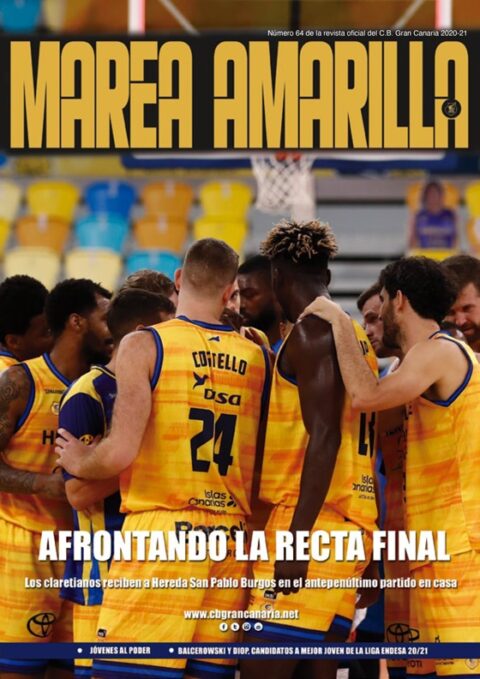Portada del número 64 de la Revista Marea Amarilla, temporada 2020-2021