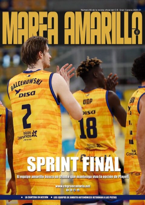 Portada del número 65 de la Revista Marea Amarilla, temporada 2020-2021