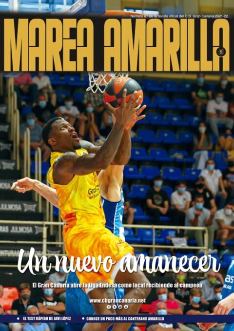 Portada del número 67 de la Revista Marea Amarilla, temporada 2021-2022