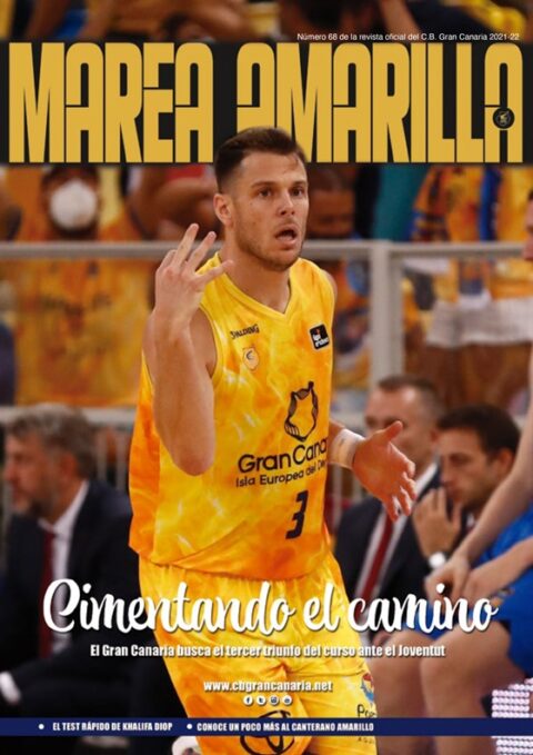 Portada del número 68 de la Revista Marea Amarilla, temporada 2021-2022