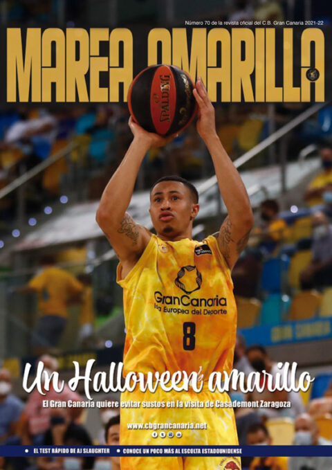 Portada del número 70 de la Revista Marea Amarilla, temporada 2021-2022