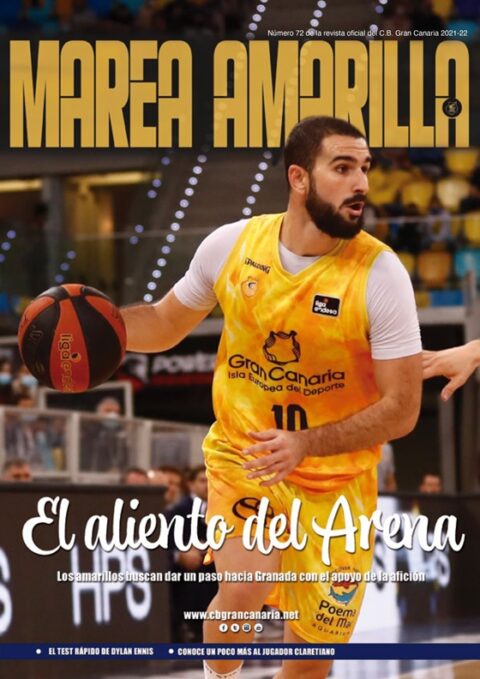 Portada del número 72 de la Revista Marea Amarilla, temporada 2021-2022