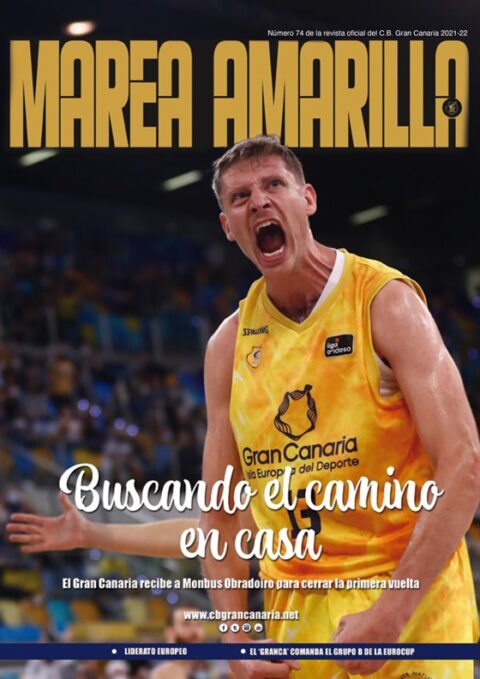 Portada del número 74 de la Revista Marea Amarilla, temporada 2021-2022