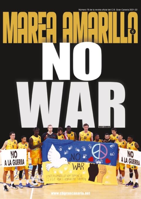 Portada del número 76 de la Revista Marea Amarilla, temporada 2021-2022
