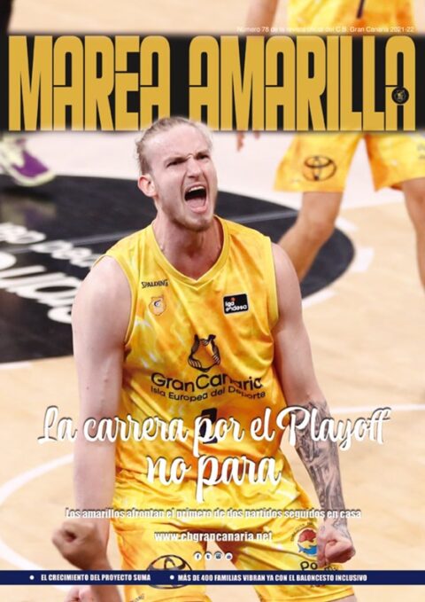 Portada del número 78 de la Revista Marea Amarilla, temporada 2021-2022