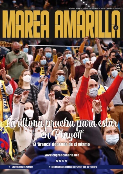 Portada del número 80 de la Revista Marea Amarilla, temporada 2021-2022