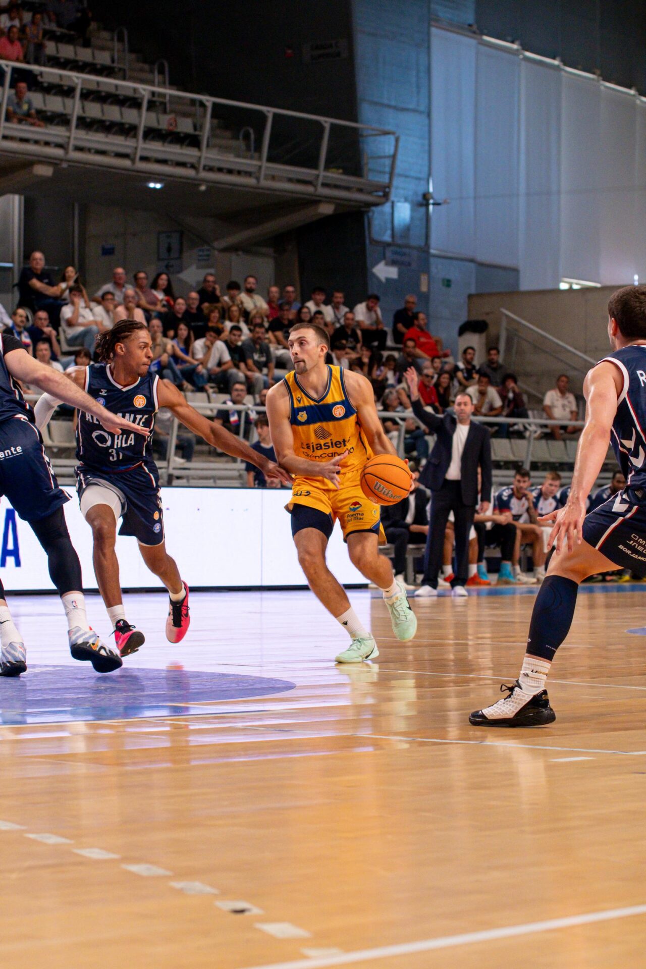 Imagen del partido ante HLA Alicante